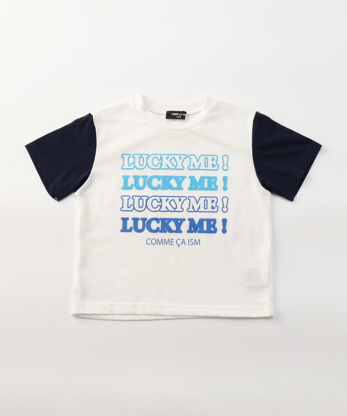 COMME CA ISM（コムサイズム）の「グラフィックプリント 半袖Tシャツ（Tシャツ/カットソー・キッズ・ブラック/ライラック/ホワイト×ネイビー/オートミール/ネイビー×ホワイト/ミント・100cm/110cm/120cm/130cm/140cm/150cm）」の21枚目の写真