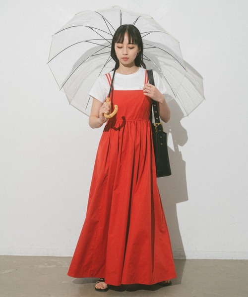 VANNIE U(ヴァニーユー)の「バンブークリアアンブレラ(長傘・レディース・グレー/ブラウン/ホワイト・FREE)」の5枚目の写真