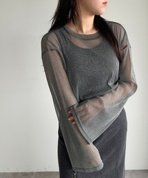 ラメチュールシアートップス【ZOZOTOWN限定アイテム】
