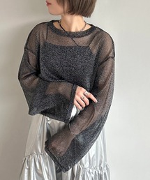 apres jour mignon | ラメチュールシアートップス【ZOZOTOWN限定アイテム】(Tシャツ/カットソー)