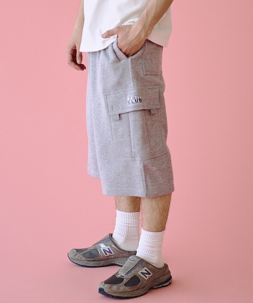 PRO CLUB ピンク カーゴショートパンツ オールドテイストなビッグ