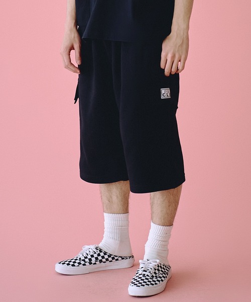 PRO CLUB ピンク カーゴショートパンツ オールドテイストなビッグ