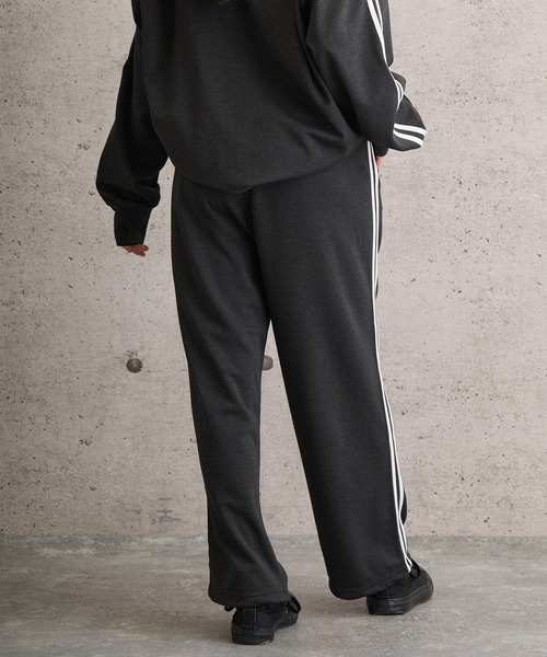 NORA(ノラ)の「NORA/ノラ/ジャージラインパンツ(その他パンツ・レディース・ホワイト/グレー系その他3/チャコールグレー・M/L/XL)」の11枚目の写真