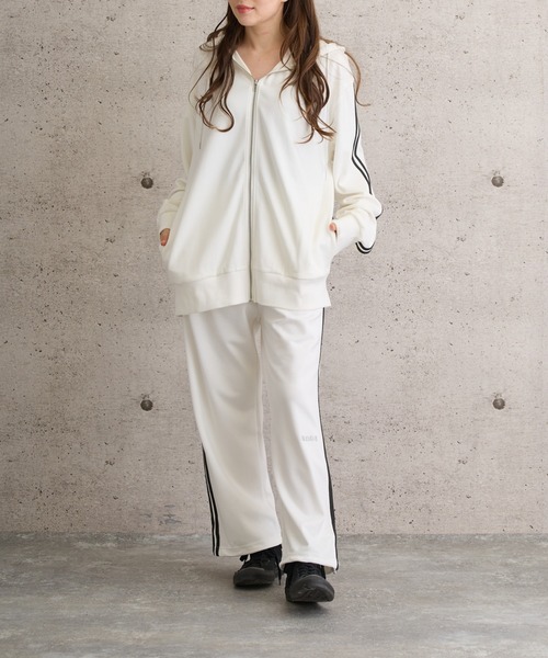 NORA(ノラ)の「NORA/ノラ/ジャージラインパンツ(その他パンツ・レディース・ホワイト/グレー系その他3/チャコールグレー・M/L/XL)」の19枚目の写真