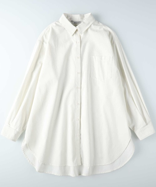 BACK NUMBER(バックナンバー)の「【BACK NUMBER】ビッグシルエット長袖シャツ(シャツ/ブラウス・レディース・ブルー/ネイビー/キナリ/グリーン・フリー)」の9枚目の写真