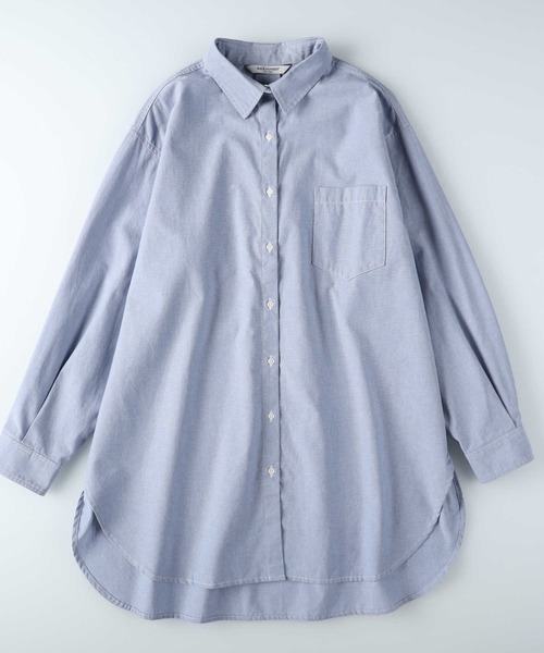 BACK NUMBER(バックナンバー)の「【BACK NUMBER】ビッグシルエット長袖シャツ(シャツ/ブラウス・レディース・ブルー/ネイビー/キナリ/グリーン・フリー)」の12枚目の写真