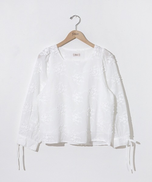 flower（フラワー）の「ボタニカルイーエムビーブラウス（シャツ/ブラウス・レディース・ホワイト/ピンク/ブルー・FREE）」の21枚目の写真