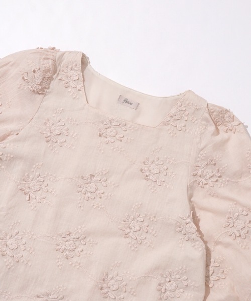 flower（フラワー）の「ボタニカルイーエムビーブラウス（シャツ/ブラウス・レディース・ホワイト/ピンク/ブルー・FREE）」の9枚目の写真