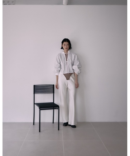 ENCIRCLE（エンサークル）の「【ENCIRCLE/エンサークル】Veronica/ベロニカ（ブラウス）（シャツ/ブラウス・レディース・ホワイト/ブラック・FREE）」の9枚目の写真