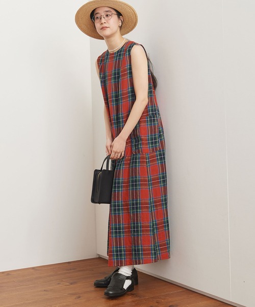 fig London（フィグロンドン）の「○Alice check dress（ワンピース
