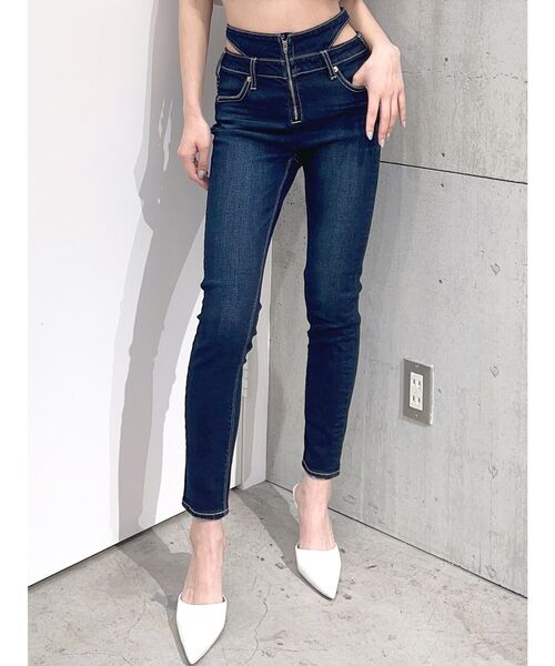 専用です。新品♥インブリードロジェ♡着やすさ抜群ダブルボタン デニム45000円 City Color Frill Pants | Pasand by ne Quittez pas | パサン