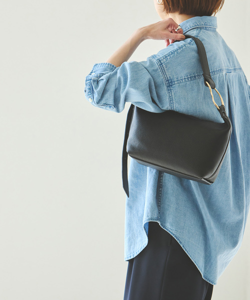 LE VERNIS（ル・ベルニ）の「《WEB限定追加》LE VERNIS/ルベル二 POIRE BOX BAG 2（ショルダーバッグ・レディース・ベージュ/ブラック・FREE）」の3枚目の写真