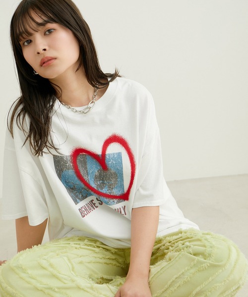 VIS（ビス）の「90’SヴィンテージライクツアーTシャツ（Tシャツ/カットソー・レディース・チャコールグレー/ホワイト・FREE）」の17枚目の写真
