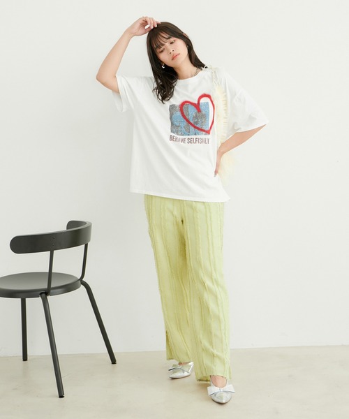VIS（ビス）の「90’SヴィンテージライクツアーTシャツ（Tシャツ/カットソー・レディース・チャコールグレー/ホワイト・FREE）」の20枚目の写真