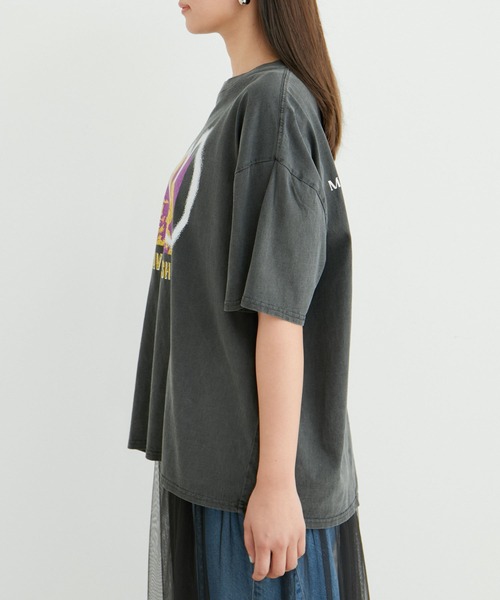 VIS（ビス）の「90’SヴィンテージライクツアーTシャツ（Tシャツ/カットソー・レディース・チャコールグレー/ホワイト・FREE）」の9枚目の写真