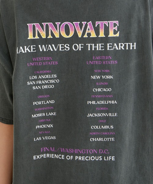 VIS（ビス）の「90’SヴィンテージライクツアーTシャツ（Tシャツ/カットソー・レディース・チャコールグレー/ホワイト・FREE）」の15枚目の写真