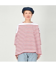 専用になりました　45R トリコバスクボーダーの908Tシャツ 45Rバスクの908シャツ（インディゴ・サイズ1～2）: WOMEN｜45R