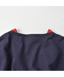 45R バスクのビッグスリットTシャツ　生成✖️ピンクボーダー 45R（フォーティファイブアール）の「トリコバスクボーダーの