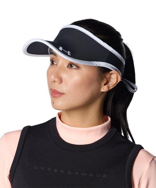 UNDER ARMOUR（アンダーアーマー）の「UAドライバー リボン バイザー（ゴルフ/レディース）（キャップ・レディース・ブラック・ONESIZE）」の3枚目の写真