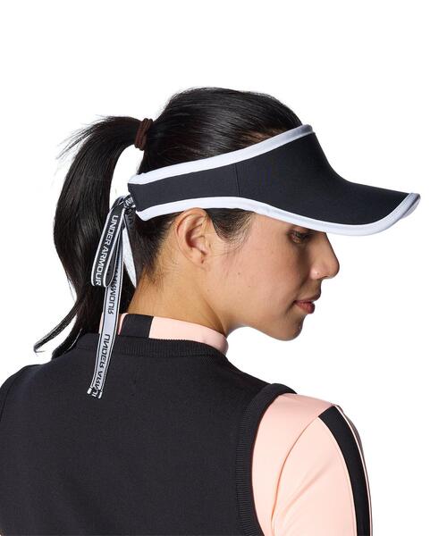 UNDER ARMOUR（アンダーアーマー）の「UAドライバー リボン バイザー（ゴルフ/レディース）（キャップ・レディース・ブラック・ONESIZE）」の4枚目の写真