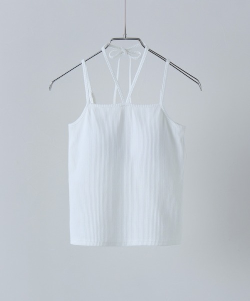 etoll.（エトル）の「カップインホルターネックキャミソール（キャミソール・レディース・ホワイト系その他/モカ/オートミール/サンドベージュ/ブラック/オフホワイト・M）」の16枚目の写真