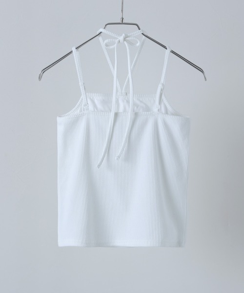 etoll.（エトル）の「カップインホルターネックキャミソール（キャミソール・レディース・ホワイト系その他/モカ/オートミール/サンドベージュ/ブラック/オフホワイト・M）」の10枚目の写真