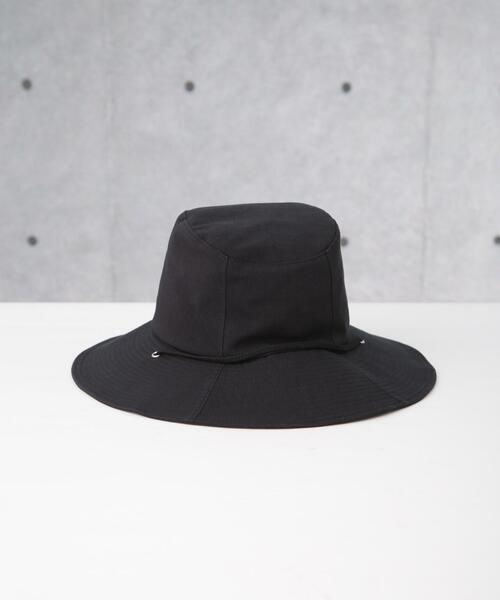 メゾンドリリス 25ss 美品 ハンプトン ナイロン ハット 黒系 La Maison de Lyllis/ラ メゾンドリリス】HAMPTON｜martinique