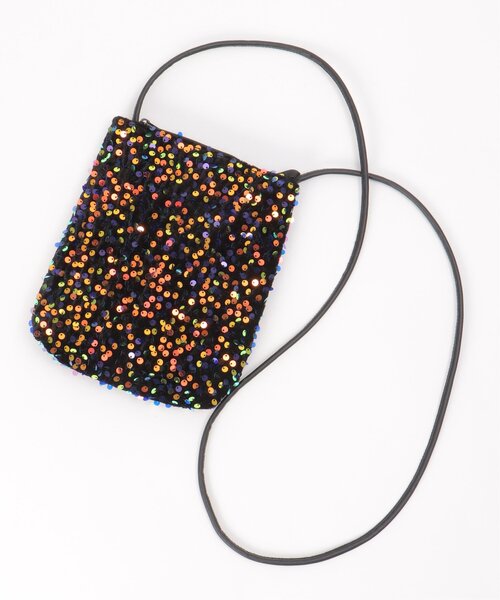 VENCEEXCHANGE（ヴァンスエクスチェンジ）の「スパンコールフラットショルダーバッグ（ショルダーバッグ・レディース・ブラウン/その他2/シルバー/ブラック・FREE）」の5枚目の写真