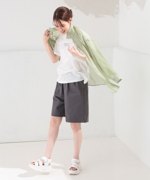 Honeys（ハニーズ）の「イージーハーフパンツ（その他パンツ・レディース・カーキ/ブラック/アイボリー/ブラウン/ベージュ/スミクロ・M/S/SS/LL/L）」の13枚目の写真