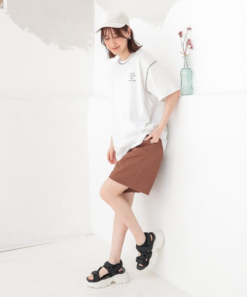 Honeys（ハニーズ）の「イージーハーフパンツ（その他パンツ・レディース・カーキ/ブラック/アイボリー/ブラウン/ベージュ/スミクロ・M/S/SS/LL/L）」の16枚目の写真