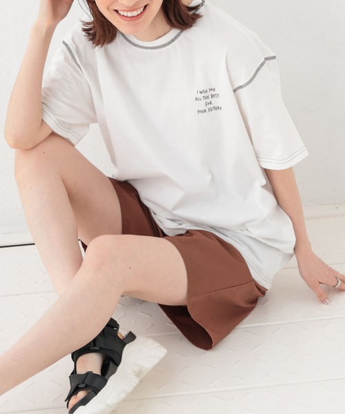 Honeys（ハニーズ）の「イージーハーフパンツ（その他パンツ・レディース・カーキ/ブラック/アイボリー/ブラウン/ベージュ/スミクロ・M/S/SS/LL/L）」の8枚目の写真