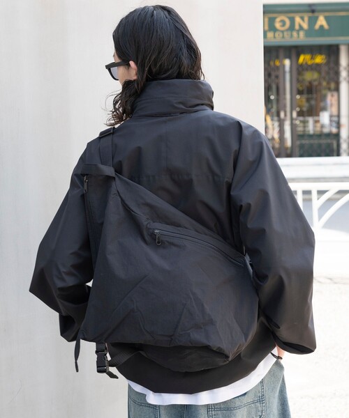 FREAK'S STORE（フリークスストア）の「FREAK’S STORE/フリークスストア Shoulder BAG/コットンナイロン ショルダーバック（ショルダーバッグ・メンズ・オリーブ/ブラック/オフホワイト・ﾌﾘ-）」の9枚目の写真