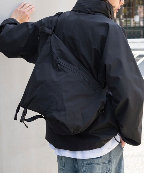 FREAK'S STORE（フリークスストア）の「FREAK’S STORE/フリークスストア Shoulder BAG/コットンナイロン ショルダーバック（ショルダーバッグ・メンズ・オリーブ/ブラック/オフホワイト・ﾌﾘ-）」の10枚目の写真