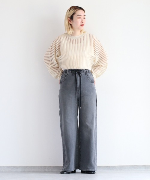 ピアッチェーレ　冷感デニム　パンツ イシカワラボ ピアッチェーレ 冷感デニム パンツ イシカワラボ fit=scale-down