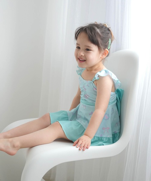 近年モデル✨バーバリー ノバチェックストライプワンピース キッズ女の子 現行タグ Bee des ワンピース キッズ 子供服 女の子 オフショルダー