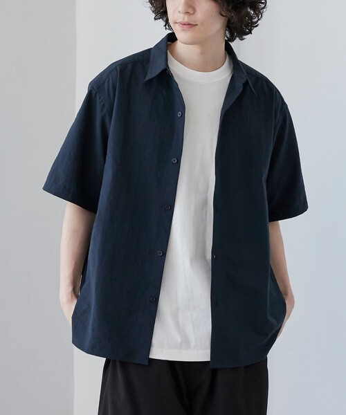 coen(コーエン)の「【C.Mt】FUNCTION MESH SHIRT(シャツ/ブラウス・メンズ・ブラック/ネイビー/ダークグレー・S/M/L/XL)」の1枚目の写真