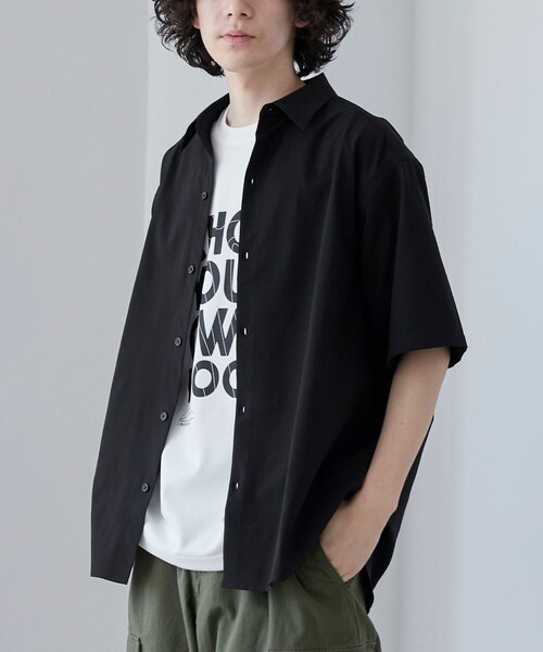 coen(コーエン)の「【C.Mt】FUNCTION MESH SHIRT(シャツ/ブラウス・メンズ・ブラック/ネイビー/ダークグレー・S/M/L/XL)」の2枚目の写真