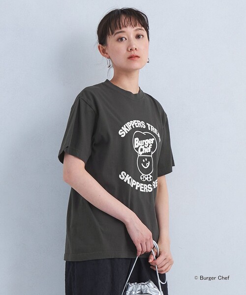 GOOD ROCK SPEED(グッドロックスピード)の「【別注】<GOOD ROCK SPEED>Burger Chef ショートスリーブ Tシャツ(Tシャツ/カットソー・レディース・ブラック/オフホワイト/ワインレッド・FREE)」の2枚目の写真