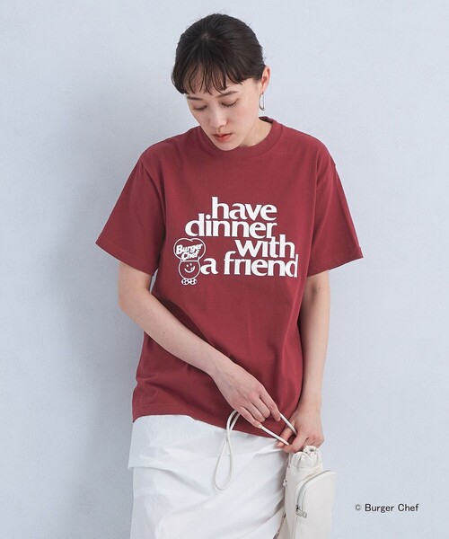 GOOD ROCK SPEED(グッドロックスピード)の「【別注】<GOOD ROCK SPEED>Burger Chef ショートスリーブ Tシャツ(Tシャツ/カットソー・レディース・ブラック/オフホワイト/ワインレッド・FREE)」の3枚目の写真