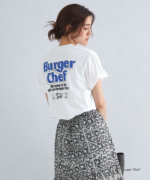 GOOD ROCK SPEED(グッドロックスピード)の「【別注】<GOOD ROCK SPEED>Burger Chef ショートスリーブ Tシャツ(Tシャツ/カットソー・レディース・ブラック/オフホワイト/ワインレッド・FREE)」の4枚目の写真
