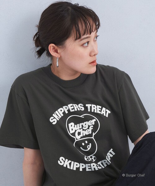 GOOD ROCK SPEED(グッドロックスピード)の「【別注】<GOOD ROCK SPEED>Burger Chef ショートスリーブ Tシャツ(Tシャツ/カットソー・レディース・ブラック/オフホワイト/ワインレッド・FREE)」の6枚目の写真