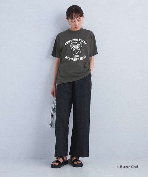 GOOD ROCK SPEED(グッドロックスピード)の「【別注】<GOOD ROCK SPEED>Burger Chef ショートスリーブ Tシャツ(Tシャツ/カットソー・レディース・ブラック/オフホワイト/ワインレッド・FREE)」の7枚目の写真