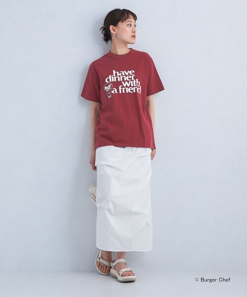 GOOD ROCK SPEED(グッドロックスピード)の「【別注】<GOOD ROCK SPEED>Burger Chef ショートスリーブ Tシャツ(Tシャツ/カットソー・レディース・ブラック/オフホワイト/ワインレッド・FREE)」の8枚目の写真