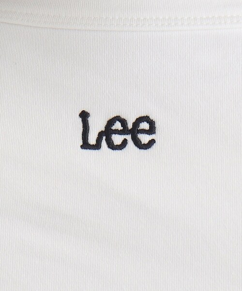 Lee(リー)の「<Lee×grove(別注色あり)> COMPACT FIT LOGO T-SHIRT(Tシャツ/カットソー・レディース・ベビーピンク/ダークグレー/ホワイト・02/03)」の7枚目の写真