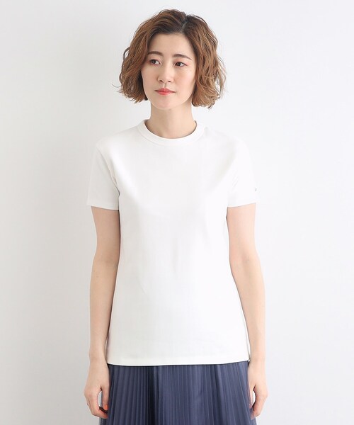 Lee(リー)の「<Lee×grove(別注色あり)> COMPACT FIT LOGO T-SHIRT(Tシャツ/カットソー・レディース・ベビーピンク/ダークグレー/ホワイト・02/03)」の16枚目の写真