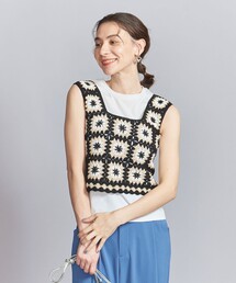 LOGAN knitting mills | 【別注】＜LOGAN knitting mills＞クロシェニット ビスチェ(ニット/セーター)