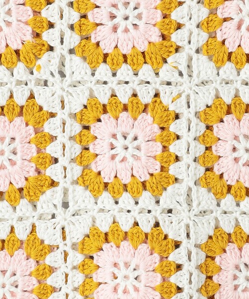 LOGAN knitting mills(ローガンニッティングミルズ)の「【別注】<LOGAN knitting mills>クロシェニット ビスチェ(ニット/セーター・レディース・オフホワイト/ブラック・FREE)」の17枚目の写真