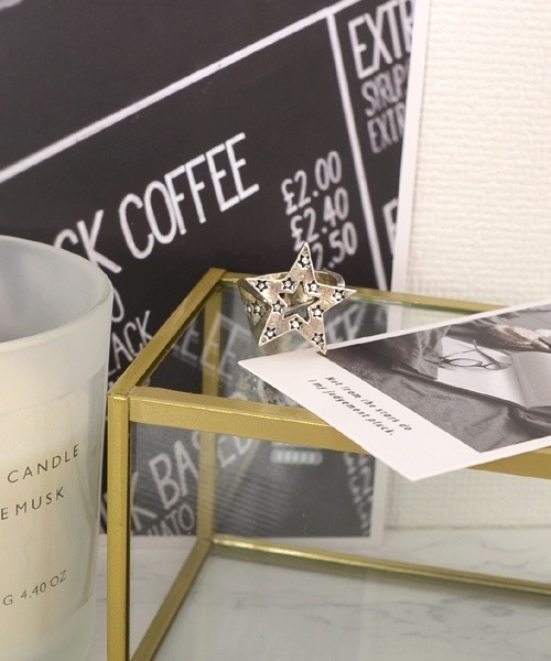 TONE SELECT GOODS（トーンセレクトグッズ）の「【urge select】ヴィンテージデザイン スターモチーフ シルバー リング（リング・レディース・アンティークシルバー・FREE）」の3枚目の写真