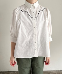 COMMON WARE | ST:ELY / PUFFSLEEVE WSN SHIRT パフスリーブ ウエスタン シャツ(シャツ/ブラウス)