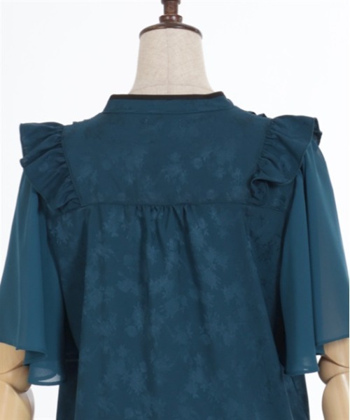 axes femme(アクシーズファム)の「オリエンタルチャイナジャカードブラウス(シャツ/ブラウス・レディース・ホワイト/ブラック/ブルーグリーン・FREE)」の15枚目の写真